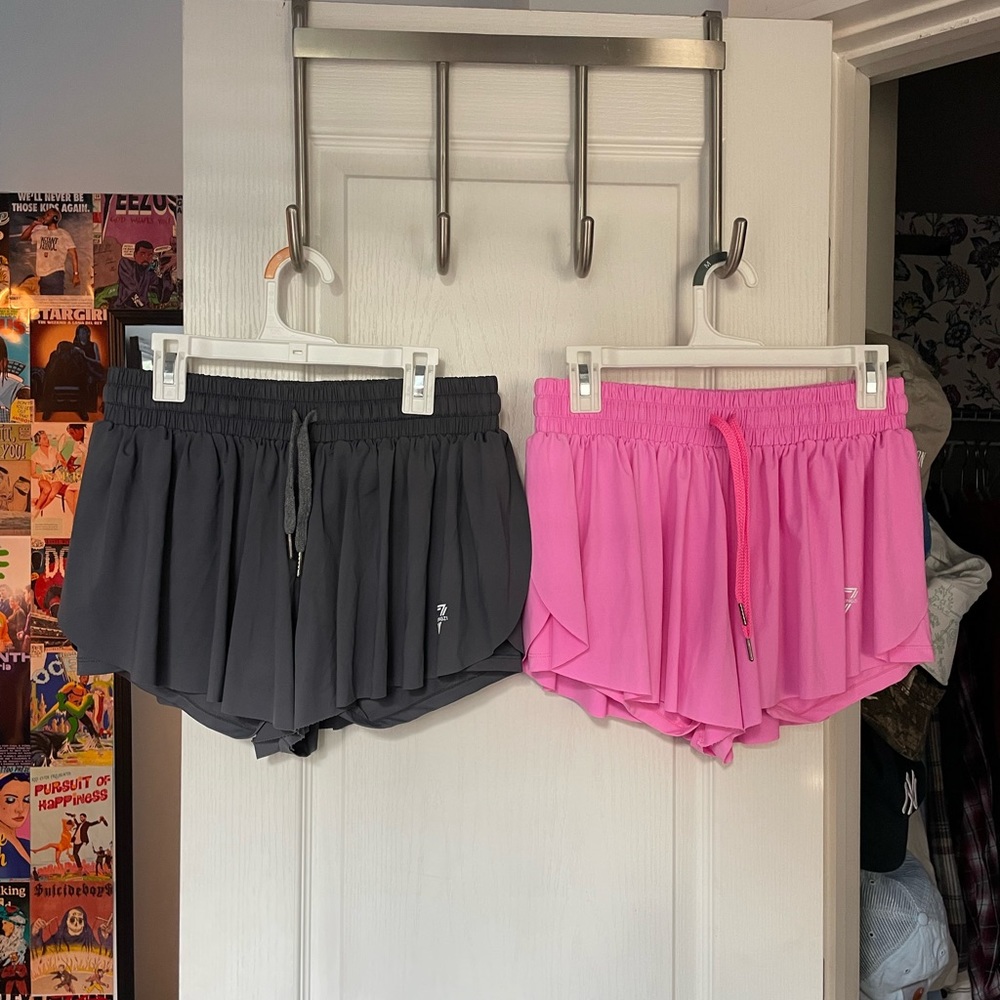 2 Pairs of Flowy Running Shorts